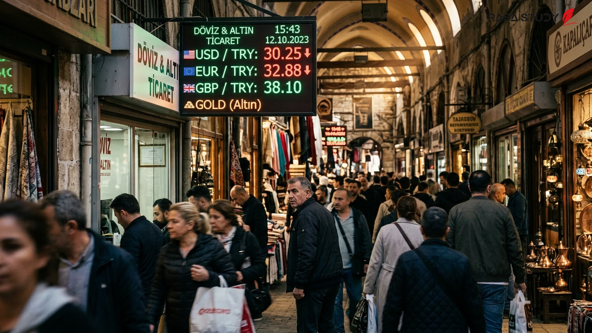 İstanbul'da 12 Temmuz 2026 tarihli dolar ve euro fiyatlarını gösteren döviz bürosu tabelası