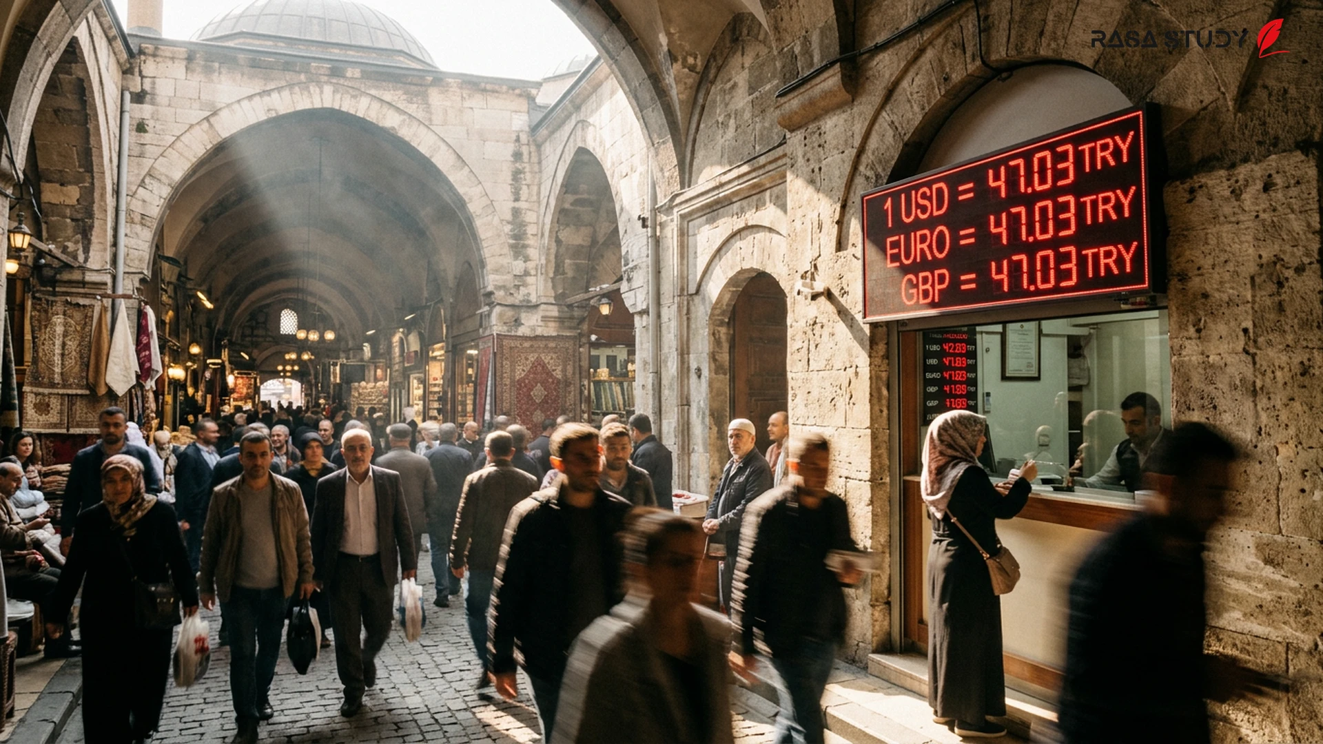 İstanbul döviz bürolarında Türk Lirası'nın Dolar ve Euro karşısındaki dalgalanma grafiği