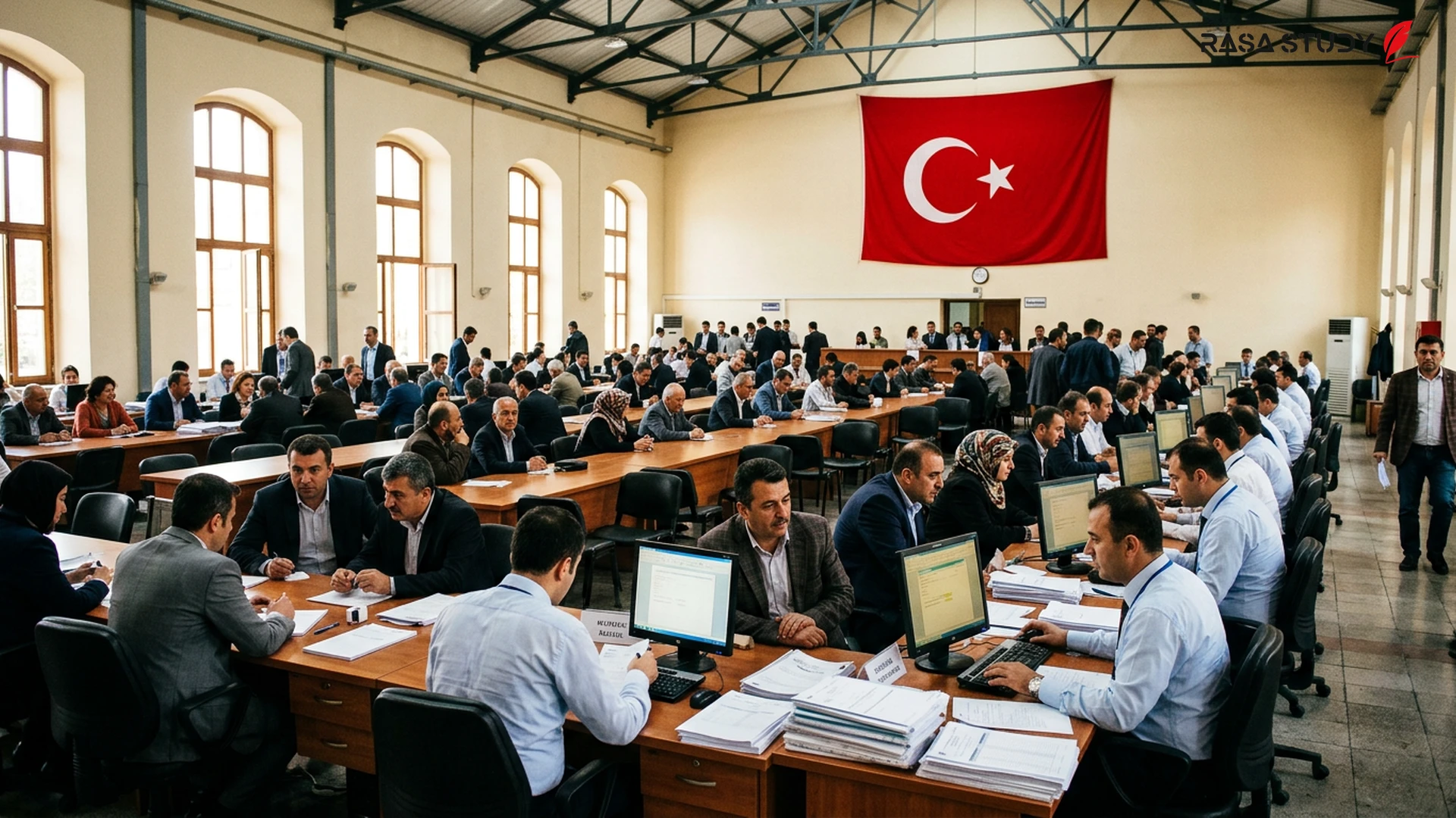 Türk vergi dairesinde mükellef kuyruğu ve 2026 dijital vergi sistemi