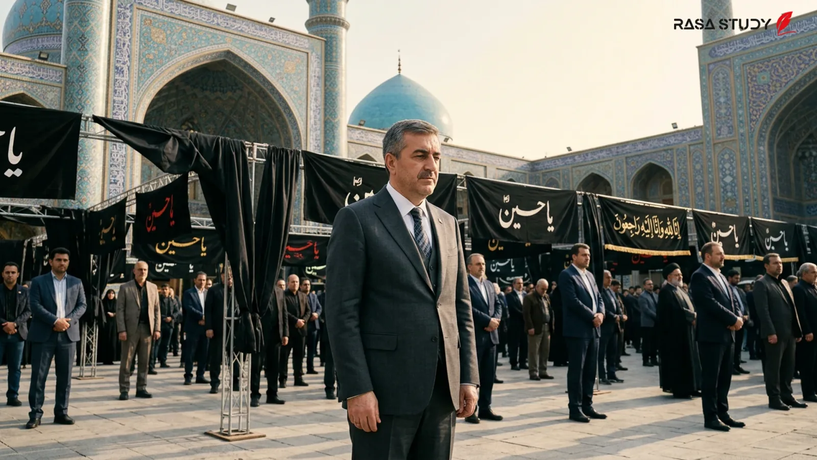 جودت یلماز معاون رئیسجمهور ترکیه در حال ورود به تهران برای مراسم تشییع