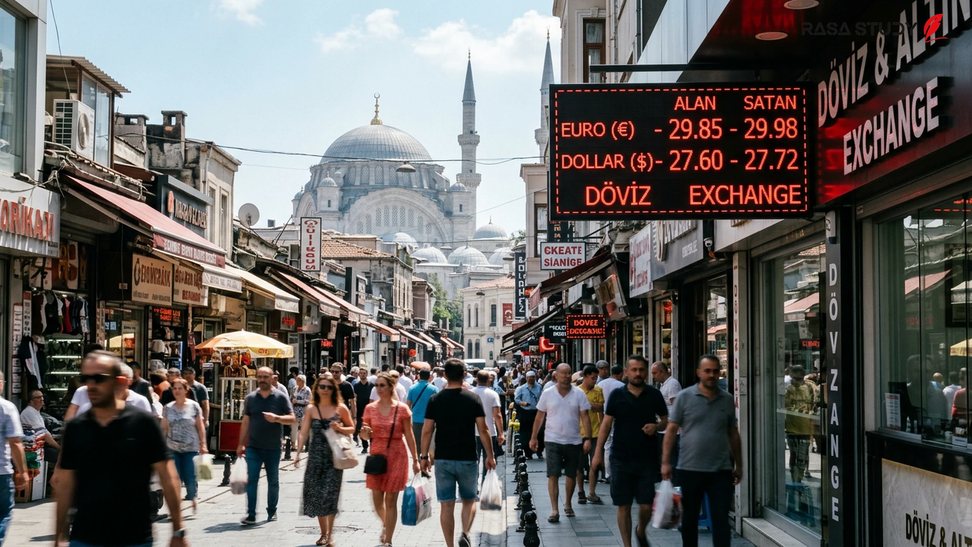 Döviz piyasasında Dolar ve Euro'nun Türk Lirası karşısındaki kur dalgalanmaları grafiği