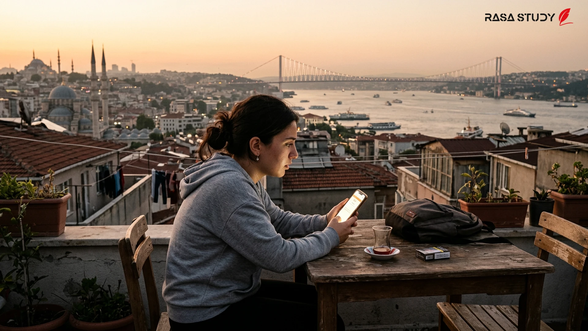 Turkey university entrance exam candidates checking YKS 2026 results on a laptop
