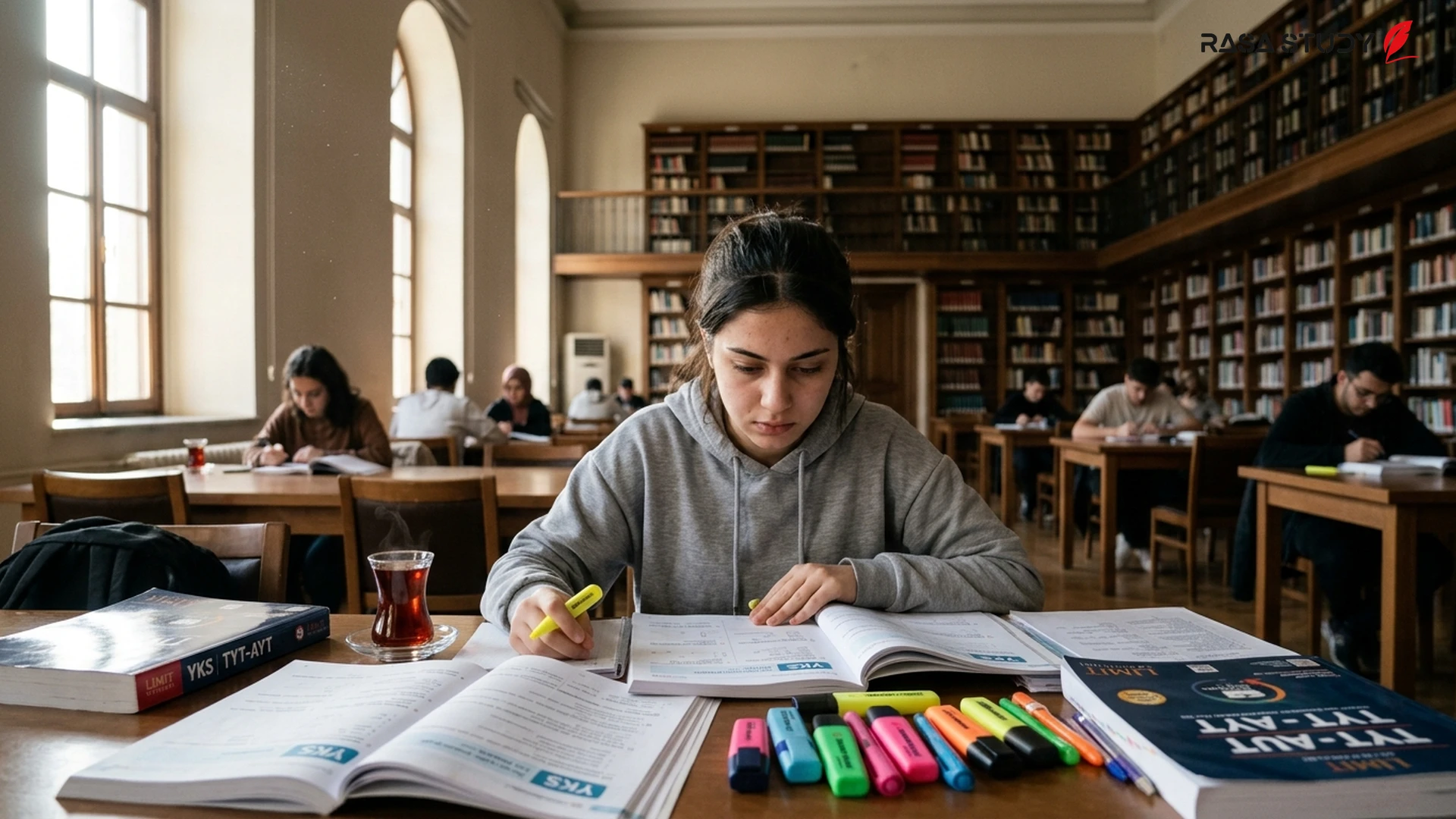 Students studying for the 2026 Turkey university entrance exam